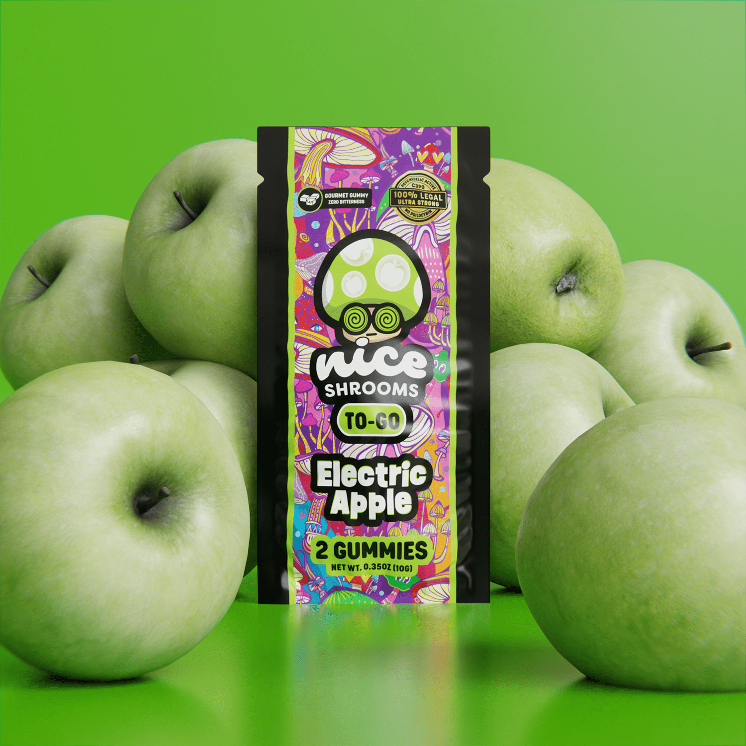 Electric Apple Mushroom Gummies - Nice Shrooms
