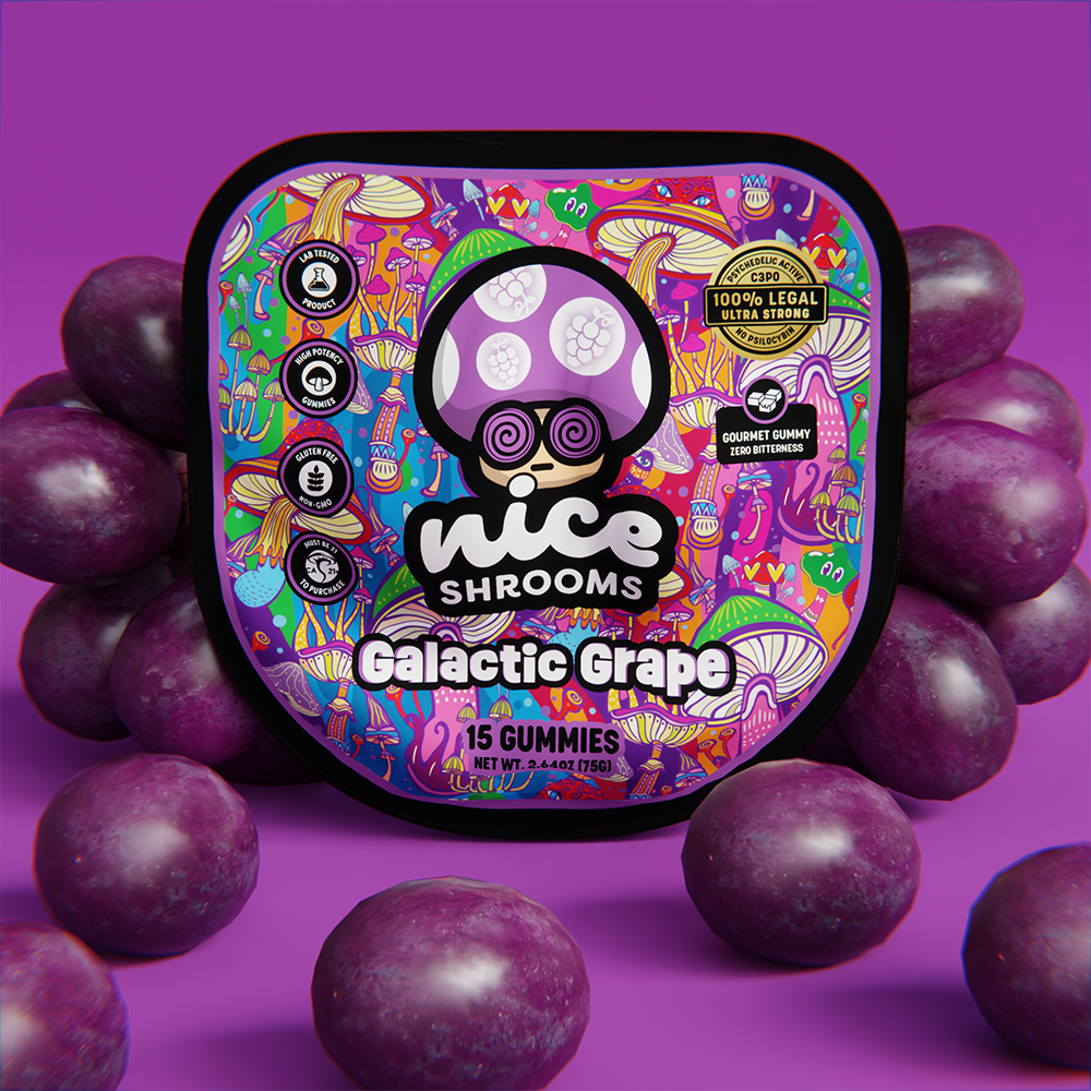 Galactic Grape Mushroom Gummies - Nice Shrooms
