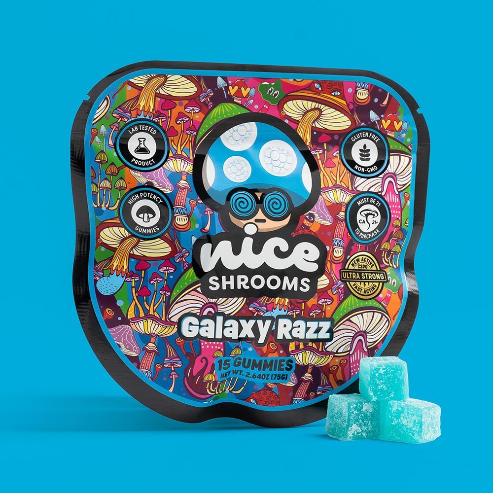 Galaxy Razz Mushroom Gummies - Nice Shrooms