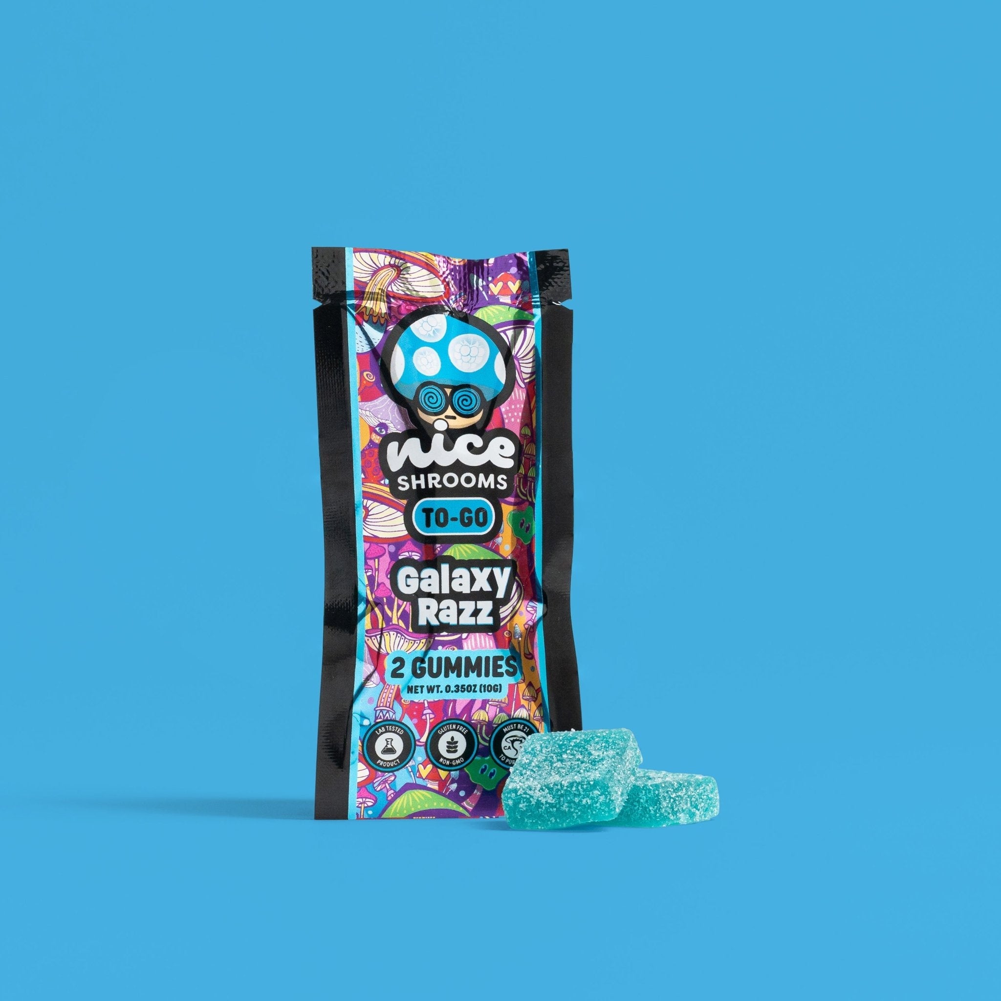 Galaxy Razz Mushroom Gummies - Nice Shrooms