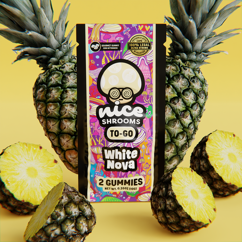 White Nova Mushroom Gummies - Nice Shrooms