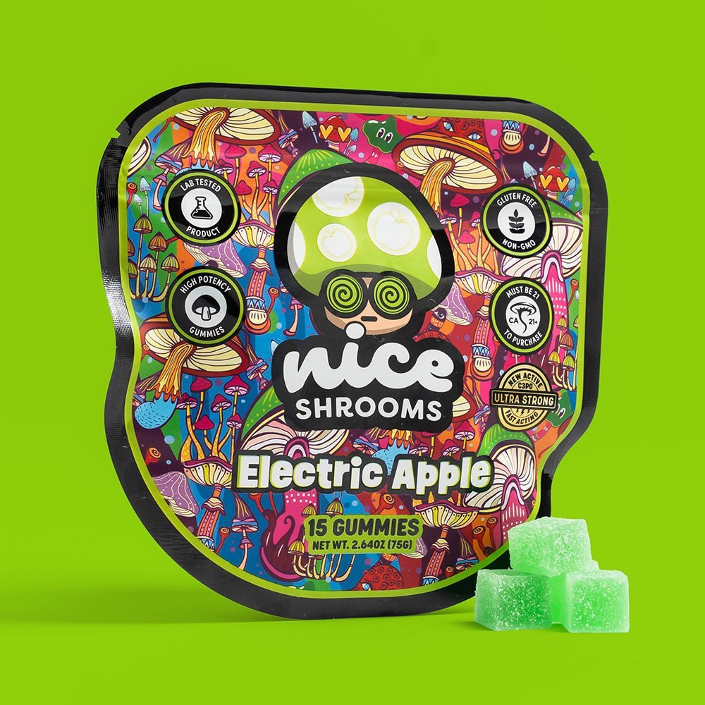 Electric Apple Mushroom Gummies - Nice Shrooms
