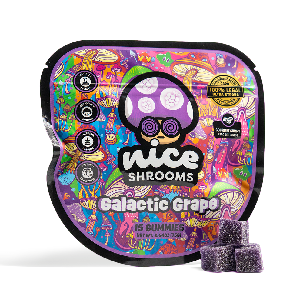 Galactic Grape Mushroom Gummies - Nice Shrooms